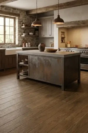 Prix Choc Carrelage effet bois 19,4x120 cm OTTAWA R MARRON